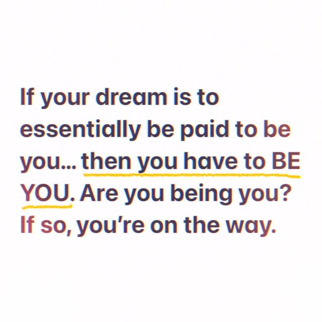 The whole desire to be paid to be you was born of the discomfort of having to perform roles and functions that aren’t true for you in order to be held and supported in life in all the ways. 

So maybe you started something up, that ended up being another way you packaged yourself, another role you had to perform and if you didn’t… you would lose it. 

If you’re seeking to know that life supports you in your becoming and always will, then you have to first let yourself BE YOUR WHOLE UNEDITED SELF and support that. And allow yourself to enter the part of yourself who KNOWS you’re supported in that, by something way bigger than the temporary changing forms of life. 

You have to face the risk of annihilation that we manage to push to the back most of the time in life, but exists for us all, at all times. 

You have to let your life be your own. 
This is you paying yourself to be you. 
Supporting you to be you. 

And your reality begins to follow suit. In all the ways. 

Living your most beautiful and true to you life isn’t a one and done thing, it’s a process. One that goes on, and will go on, until the day you expire from this earth. 

And the sooner you embrace that process and let it be the very *evidence* of your abundance, the more at ease you’ll feel in your ever-unfolding becoming. 

If you’re ready to embrace the value of your PROCESS instead of yourself as a PRODUCT, you first. Start valuing your process over your “product” and see what happens 🪞

There are a million forms of being paid in alignment more and more with who you are, it’s been a progression for me, one that will be happening for my whole life. I look forward to that. 🥹💕