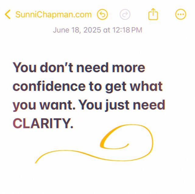 I have never needed a lot of confidence or bravado to get what I wanted in my life or business. But there’s this idea that you have to have that in this world in order to succeed.

All I ever needed was clarity on what I wanted and a willingness to OWN that want completely, knowing that the want, and the love inside that want, would carry everything needed for its fulfillment within it, and would reveal itself to me one moment at a time on this journey of my life.

My willingness to take that journey (the journey of that want) is all I’ve ever needed. 

My trust in the want is a trust in myself, and my trust in myself is trust in life/god/love. 

It’s a path of union. The triad completing. And diverging. And completing. ;) Forever. 

To pursue my devotion to that union through my livelihood is such a joy for me. I’ve done it at every age and stage of my business for 27 years, and as trying as that can feel sometimes when I am in a big unknown or transition, it is always worth the price of admission in whatever temporary pains that may bring as I am crossing shores.

This might look like confidence from the outside to some—but it was actually only my willingness to FALL in the direction of what I truly wanted. 

It’s all I’ve ever needed. 

I have a piece of inquiry on this “confidence wins/sells” belief that is absolute gold, maybe I’ll post it somewhere if you have this belief - it’s sticky until you see it’s not! - let me know if you’d like to read it.